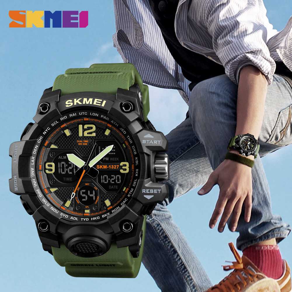 FatihShop SKMEI Jam Tangan Digital Analog Pria - 1327