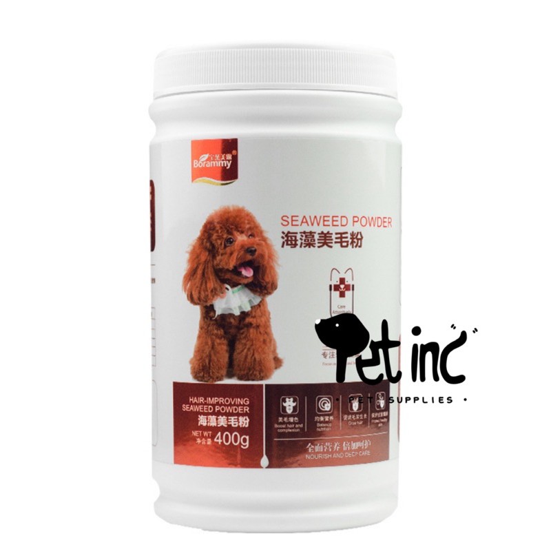 Poodle color seaweed powder vitamin isi 400 gram