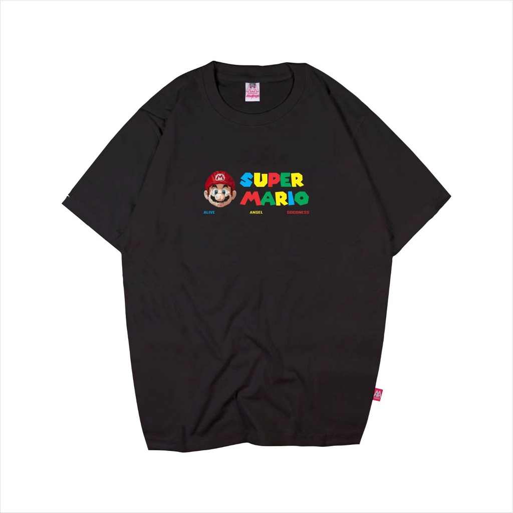 KAOS SUPERMARIO BROS / ALIVE ANGEL / TSHIRT CASUAL / BAJU SIMPLE / TOKOH / KAOS ANIMASI / GAME OVER 