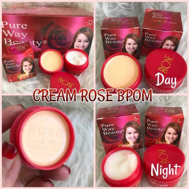 ROSE DAY / NIGHT CREAM 15 GR / ROSE PURE WAY BEAUTY / KRIM ROSE