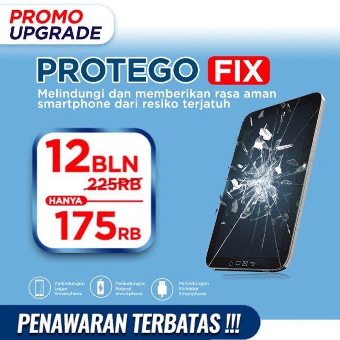 Proteksi Handphone &amp; Tablet Garansi+ Fix Salvus 175k