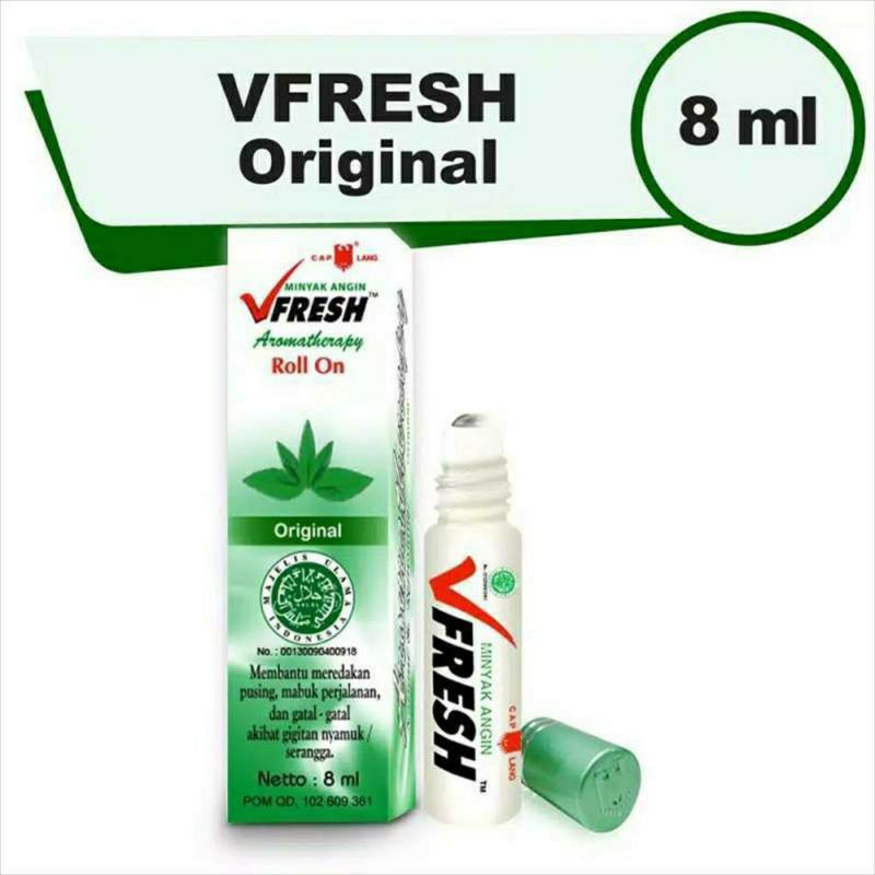 Vfresh Roll on Minyak Angin Aromatherapy 8ml