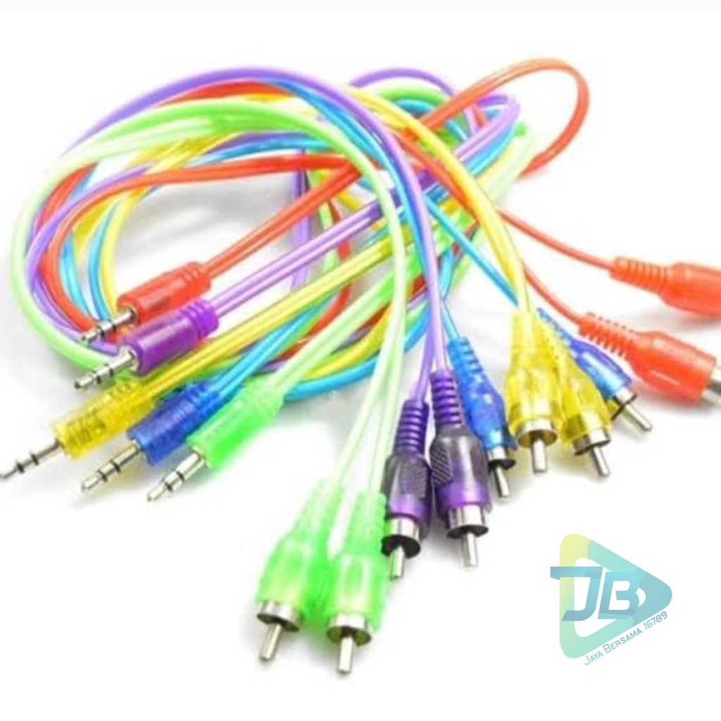 Kabel Aux 2in1 / Kabel Audio 2in1 / Jack 3.5mm audio rca 2 in 1 cabel Cable JB5405