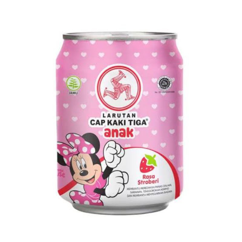 

LARUTAN Cap Kaki Tiga Anak Stroberi 250mL