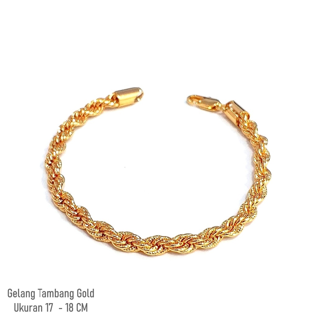 Gelang Tangan Rantai Tambang Emas 24k