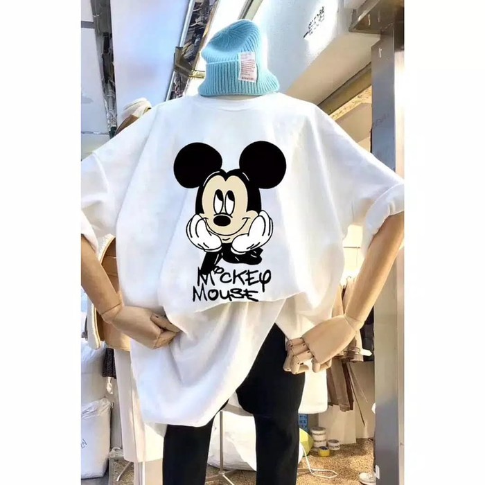 TBI Kaos Mickey Mouse Day Dreaming T-Shirt Oversized Lisa Blackpink