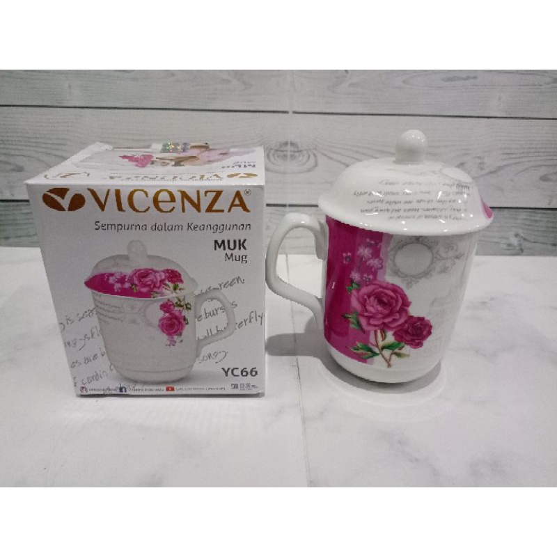 Mug Keramik Tutup Vicenza Eternity