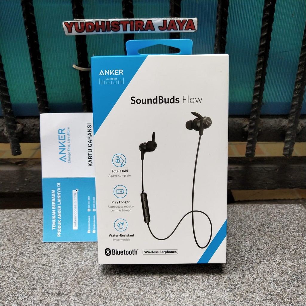 Anker Soundbuds Flow A3234 Earphone Bluetooth with Mic Garansi Resmi