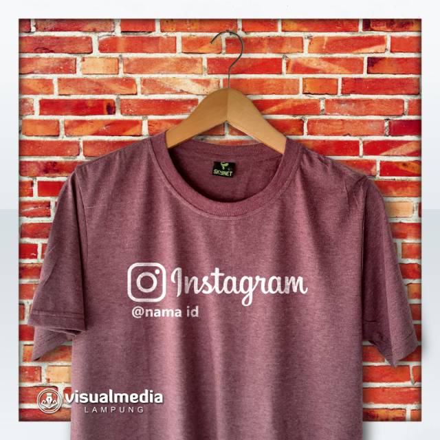 Kaos Instagram plus request nama id pengguna