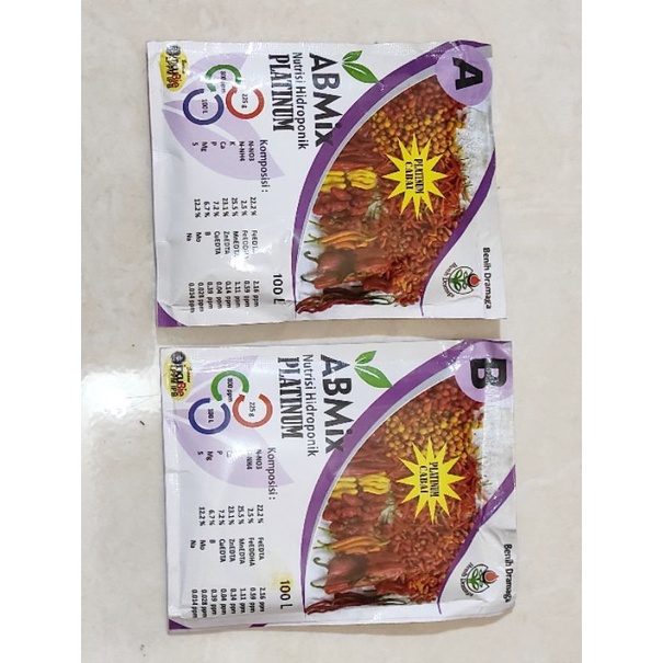 Pupuk Nutrisi Khusus Cabai AB Mix Platinum