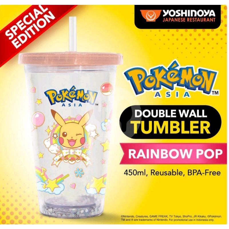 Pokemon tumbler yoshinoya asia