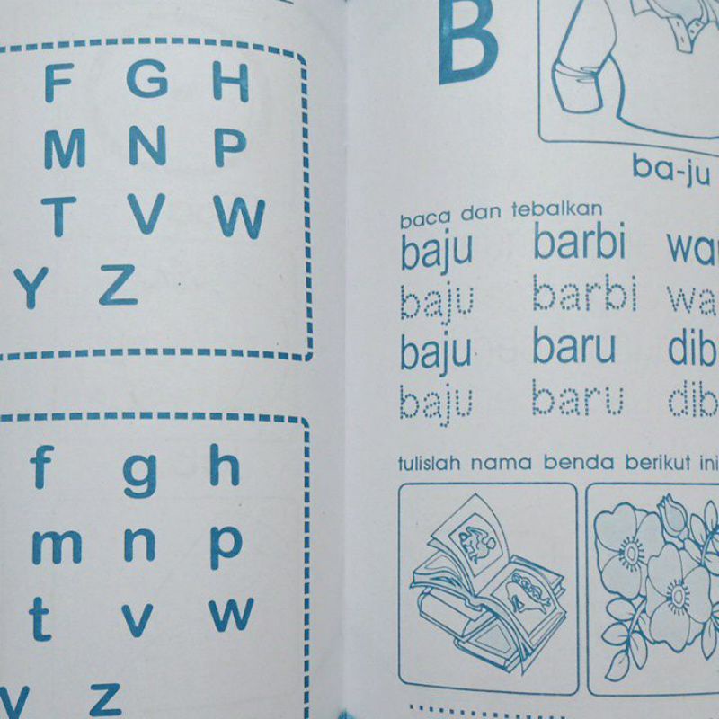 Buku Anak Baca Tulis dan Kata Metode Aktif paud-Tk