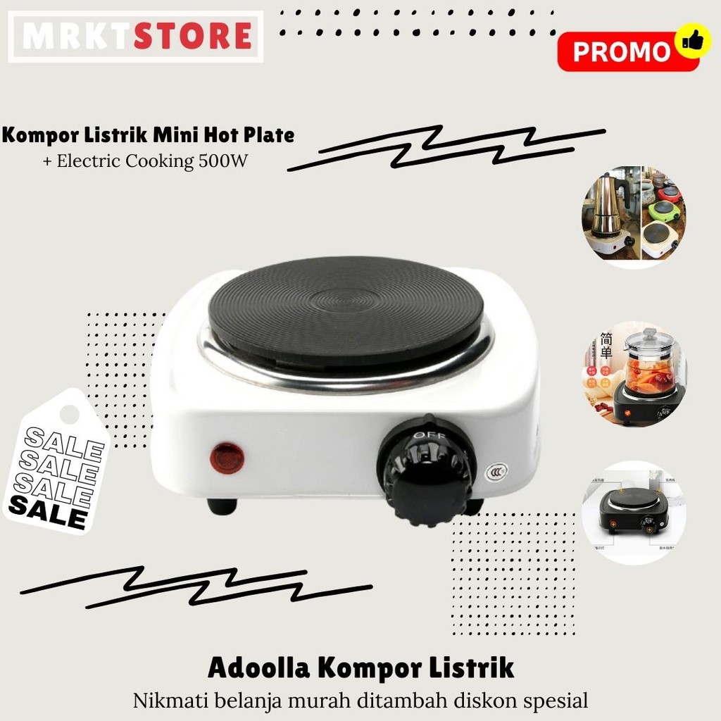 GRATIS ONGKIR Kompor Listrik Mini Portable - putih