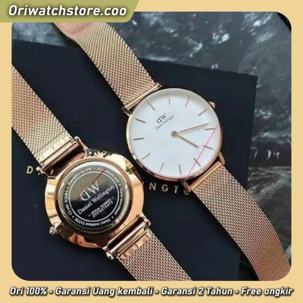 TERLARIS DW ORI GARANSI JAM TANGAN WANITA DANIEL WELLINGTON PETITE MELROSE