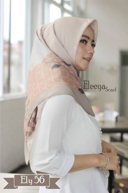 HIJAB SEGIEMPAT MOTIF ELY 56 II Eleeya Scarf