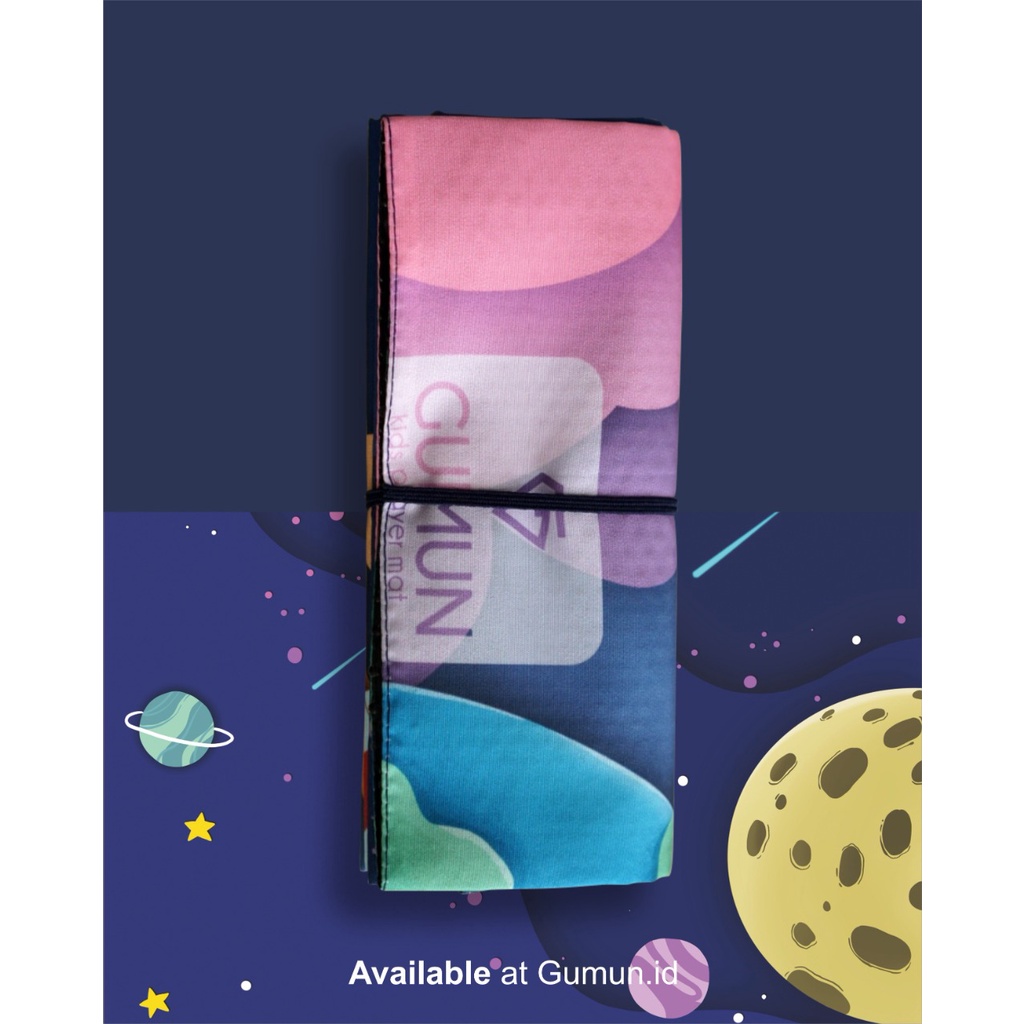 Sajadah Anak - Sajadah Travel, GUMUN KIDS - Spaceship, Sejadah Anak, Smart Sajadah Anak, Sajadah Kecil - Anti Slip, Waterproof by Gumun Sajadah - Sajadah Travel, Sajadah Traveling, Sajadah Traveling Murah - Waterproof, Pocket, by Gumun-2