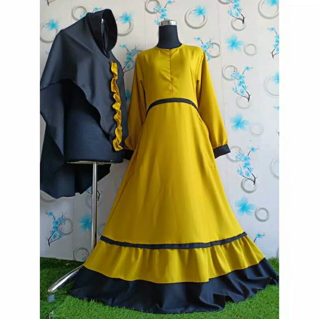 Aisha syari / gamis set / gamis syari / gamis set syari /gamis terbaru