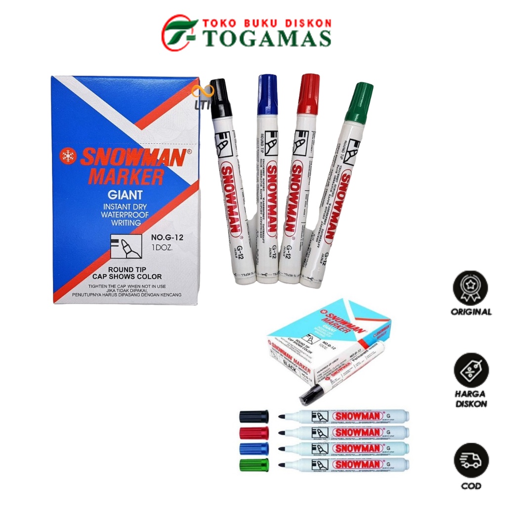

BEST SELLER !!! SPIDOL G-12 PERMANENT MARKER SNOWMAN