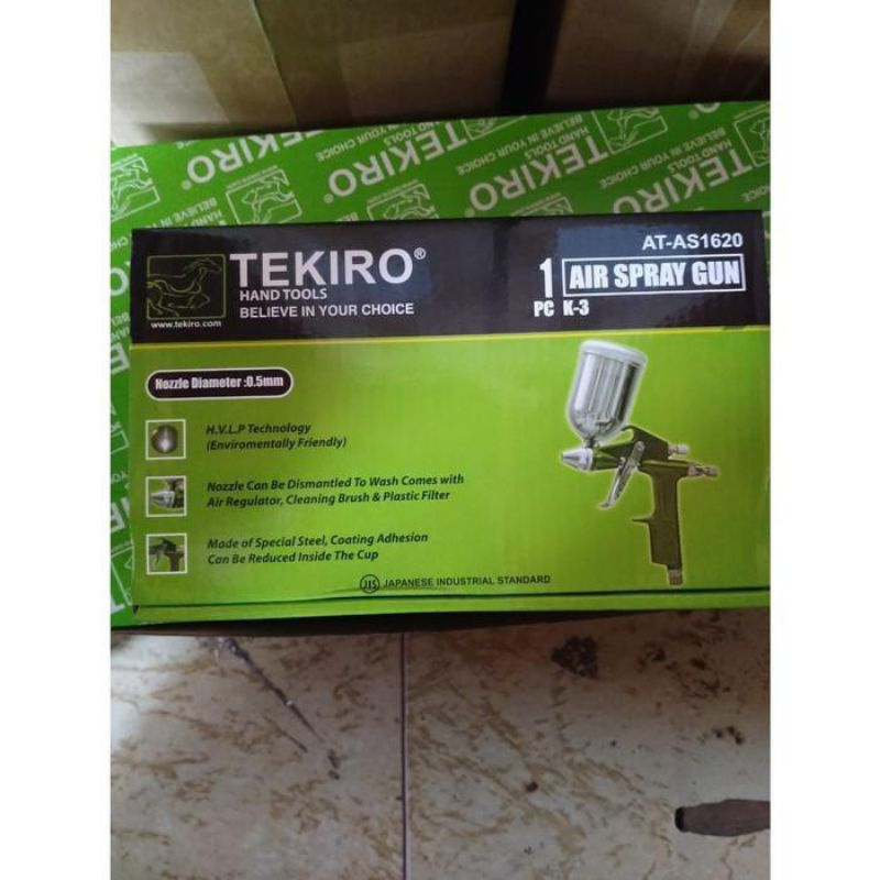 Spray gun k-3 tekiro 200 ml alat semprotan cat tabung atas air spray gun spray gun tekiro alat cat a