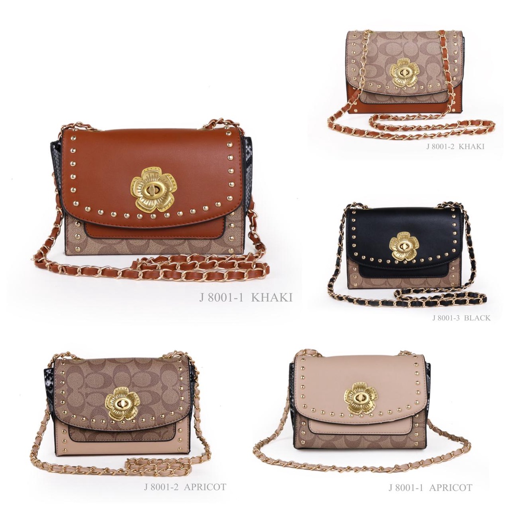 WOMEN SLING BAG SHOULDER SNAKE LEATHER 8001