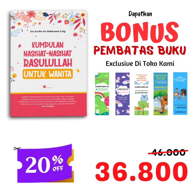 Buku Islami Motivasi Islam Kumpulan Nasihat - Nasihat Rasulullah Untuk Wanita Muslimah-6