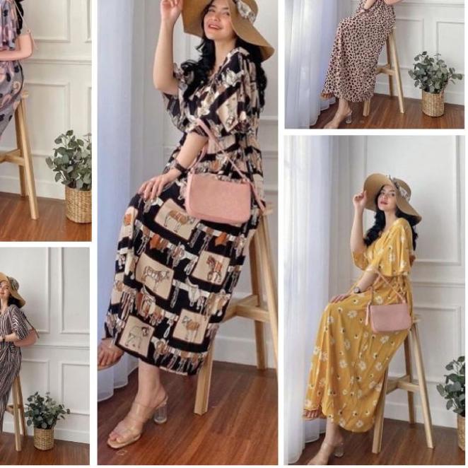 ➷ KIMONO DRESS KAREEN RAYON VISCOSE ♡