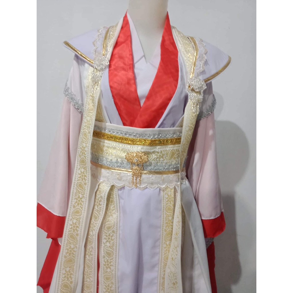 Xie Lian Heaven official blessing Tian Guan Ci Fu Cosplay Costume/Dianxia Crown Prince ver/ Hanfu Cowok