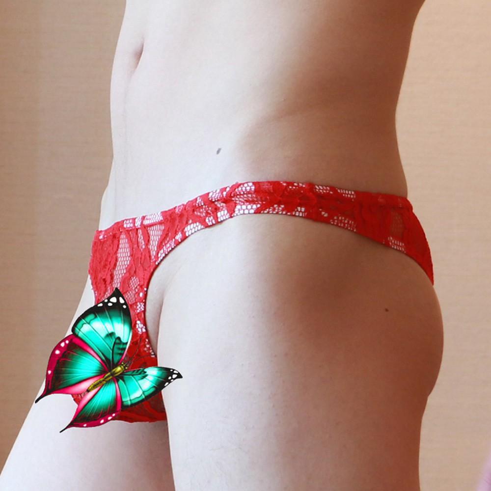  Celana  Dalam  Pria  Breathable Model Thong Brief Motif  Bunga 