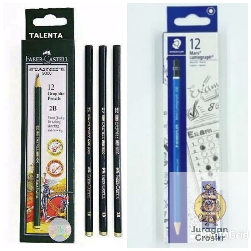 JG - Pensil Faber Castell 2B - Staedtler 2B - Joyko 2B (1pcs) MURAH