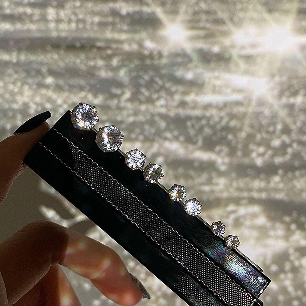 Mxbeauty Anting Tusuk Wanita Elegan Vintage Pesta Pernikahan Untuk Grils Kristal Zirkon Anting