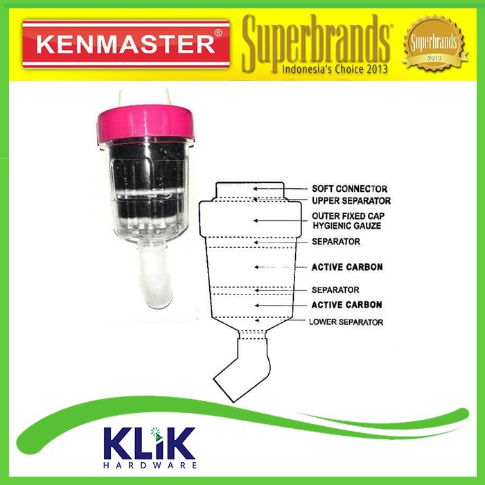 Kenmaster Filter Air Corong Three Level 009 - Saringan Air Besar Carbon Active