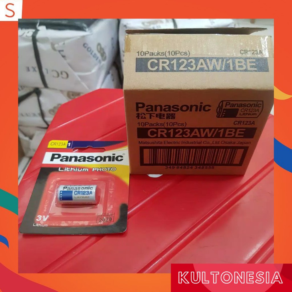 Baterai Panasonic CR123A Lithium 3V CR123