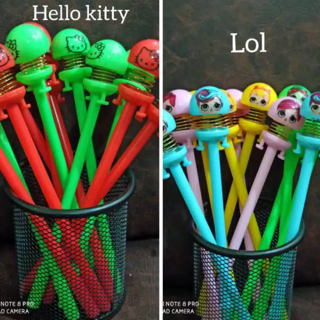 

PULPEN GEL MANTUL HELLOKITTY DOLL Per Shake Head Hellokity Spring Doll Emoticon HELLOKITY
