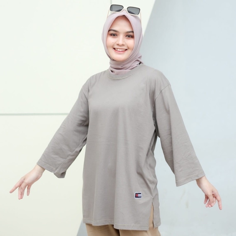 Terbaru Kaos Oversize Wanita polos jumbo / Oversize wanita 7/8 Ukuran Jumbo / Baju ootd wanita Overs