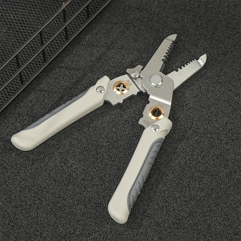 Chookyy Wire Stripper Repair Non-Slip Grip Handle Penjepit Crimper Rumah
