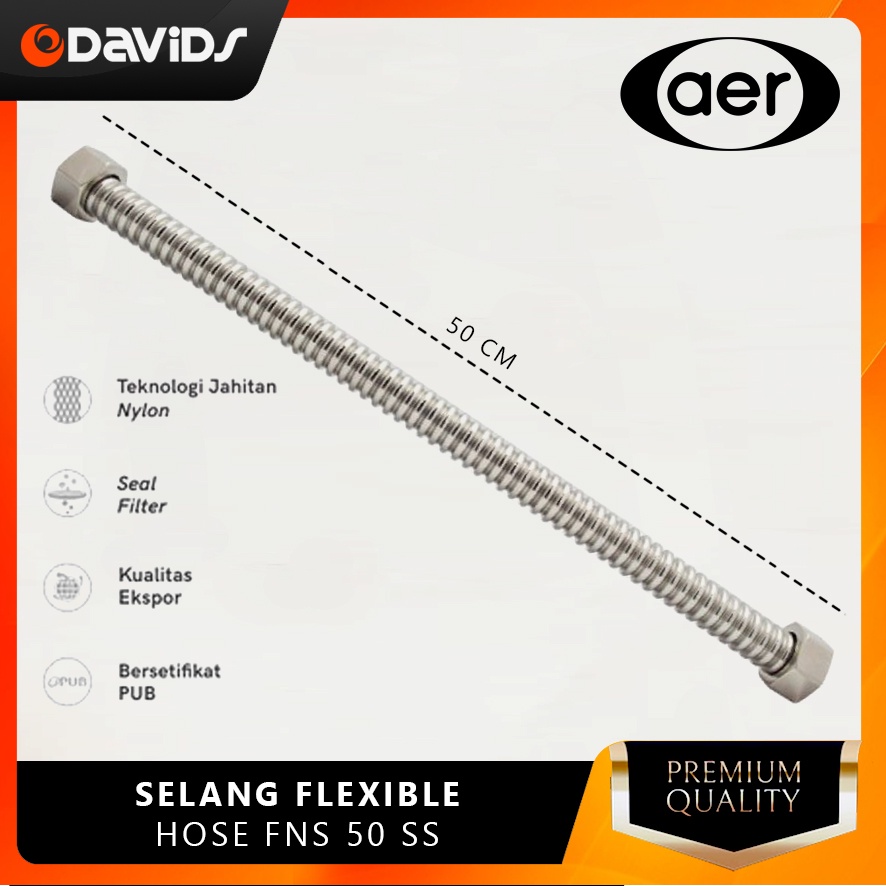 Aer Selang Closet Duduk Flexible Wastafel Water Heater Kloset Hiter Fleksibel