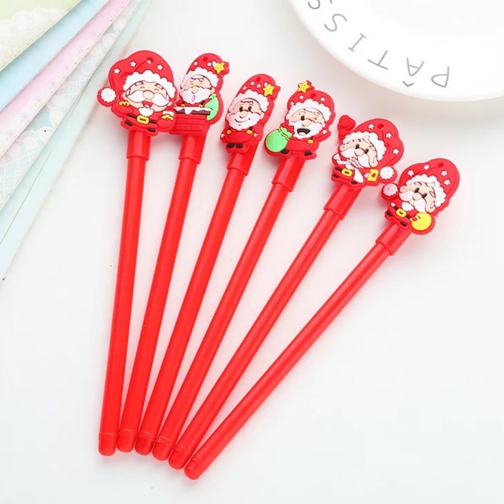 

[JS] PENA NATAL SANTA CLAUS 6 VARIAN / PENA NATAL MERAH / PENA HIASAN NATAL SANTA CLAUS / PENA SANTA