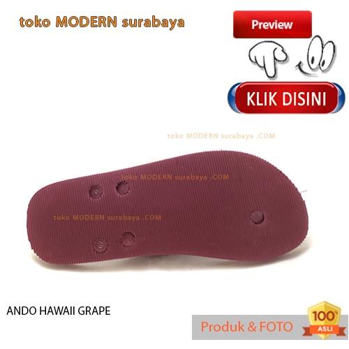 ANDO HAWAII GRAPE sandal jepit flat casual