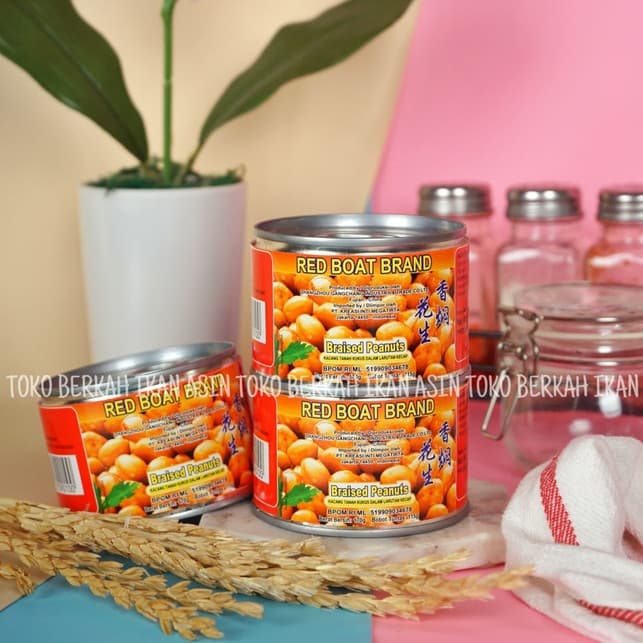 

Kalengbuah- Red Boat Brand Braised Peanuts 170Gr / Kacang Tanah Kukus -Buah-Kaleng.