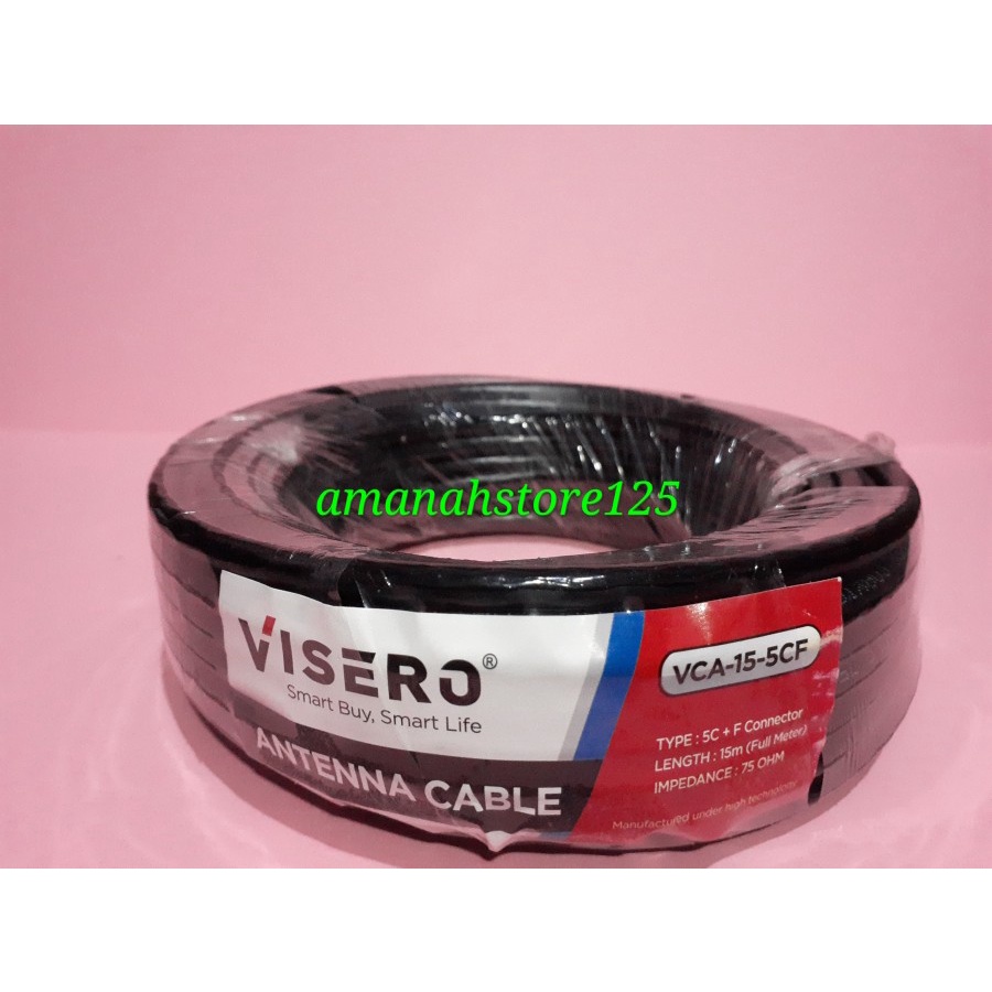 kabel antena 5C VISERO + jack RG -6