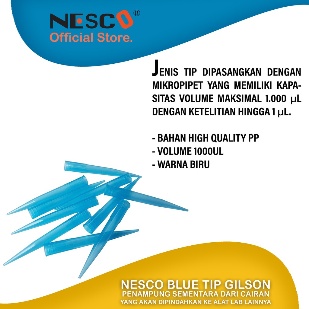 Nesco Blue Tip Gilson, 500pcs/bag, FM, Best Seller