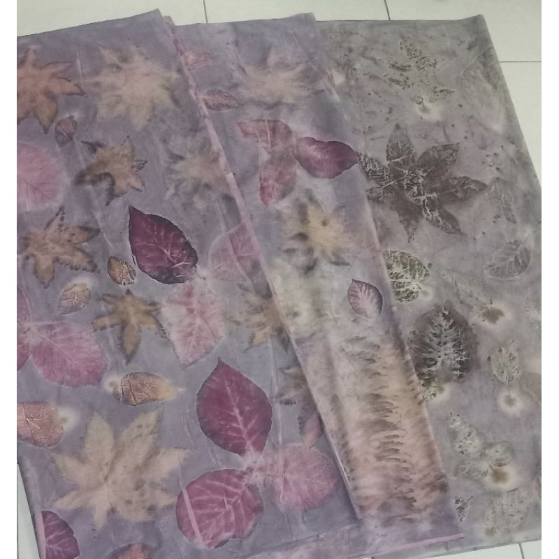 pesanan kain Ecoprint rayon/santung