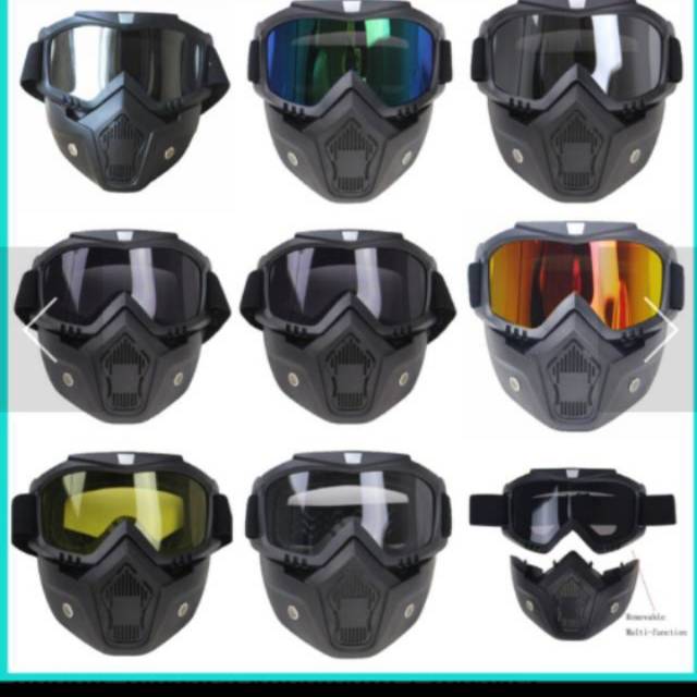 Gogle mask helm bogo helm semicross helm cross