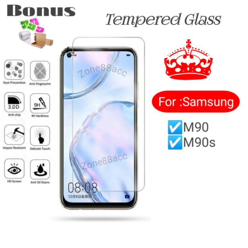 Antigores Tempered Glass Screen Guard protector Samsung M90 M90s s TG Bening Antiblue Spy Blue light Full Garskin Lensa Lens Pelindung Layar