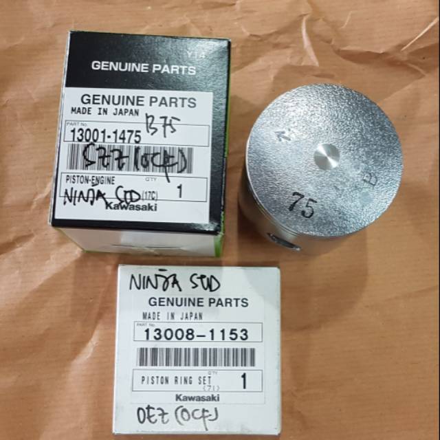 PISTON DAN SEHER NINJA R 150 B75 ORI KAWASAKI