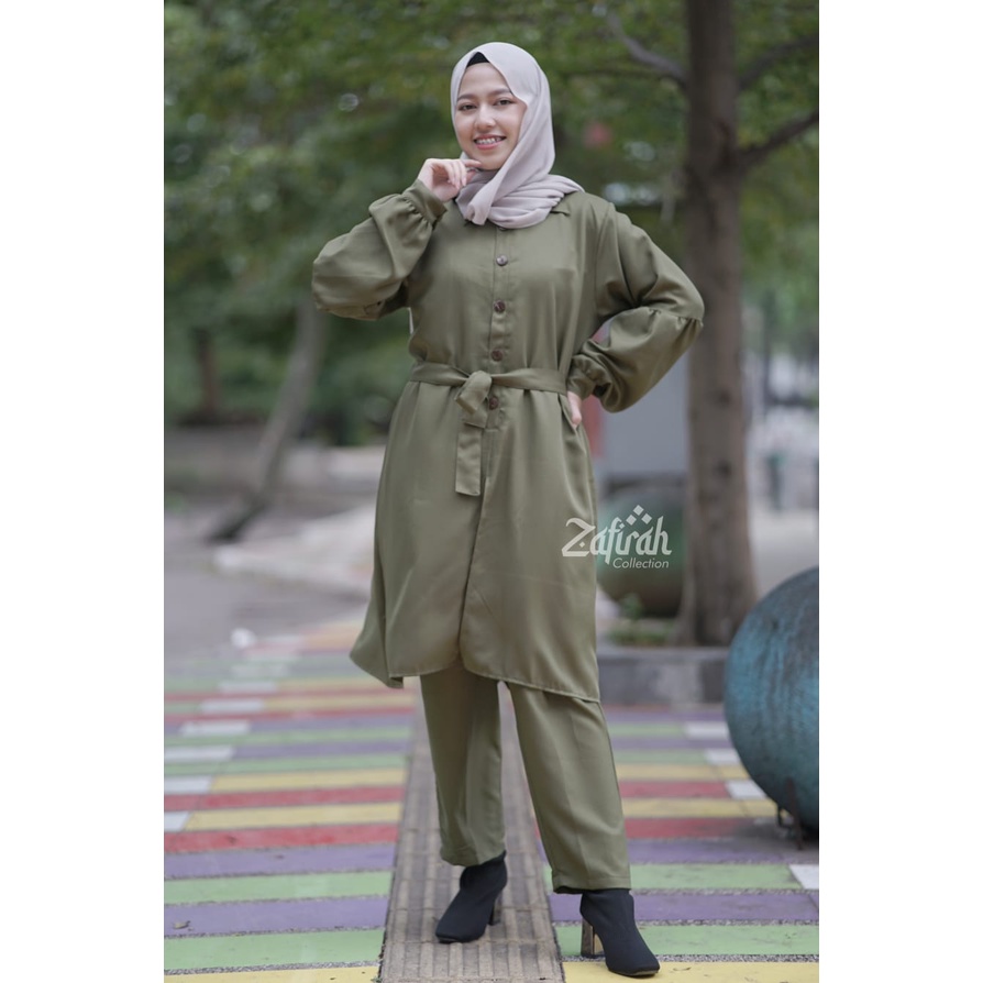 Setcel Polos ORI By Zafirah - One Set Syakila