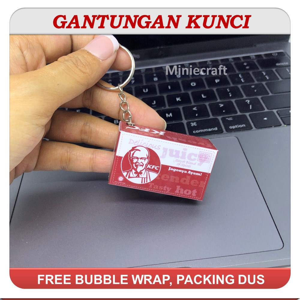 GANCI - GANTUNGAN KUNCI MINIATUR BOX KFC