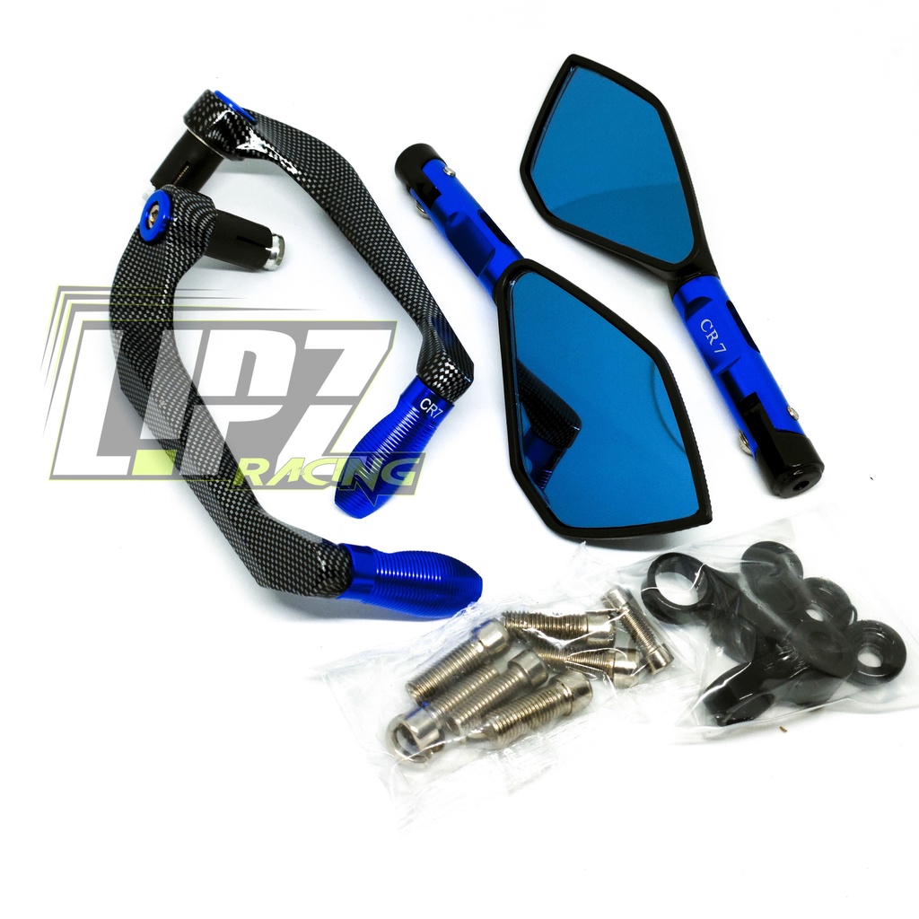 2IN1 HANDGUARD CARBON + SPION TOMOK V2 FULL CNC CBR/TIGER/FU/NMAX/VARIO150/VIXION/NINJA