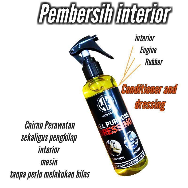 pengkilap interior mobil/engine degreaser/dressing/pengkilap interior 250 mili