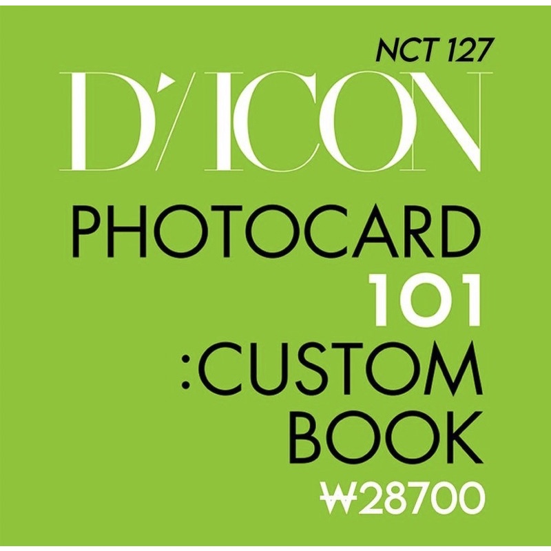 PO DICON Photocard 101 NCT 127